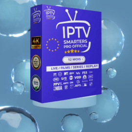 Abonnement IPTV Smarters Pro 12 mois - 2 Appareils